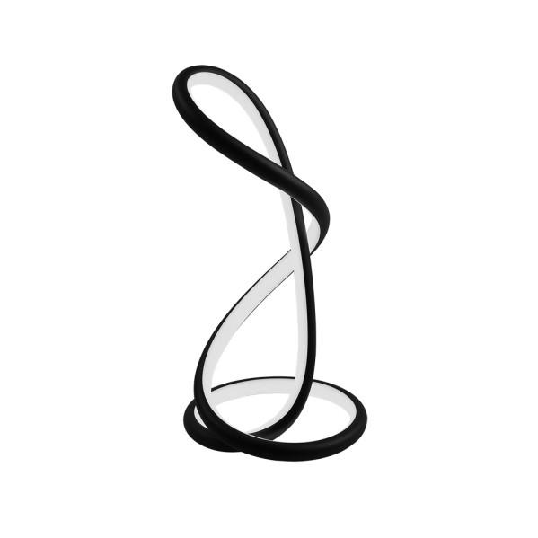 Lámpara de sobremesa Bagdag negra 23W 4000K LED de Fabrilamp para iluminación interior.