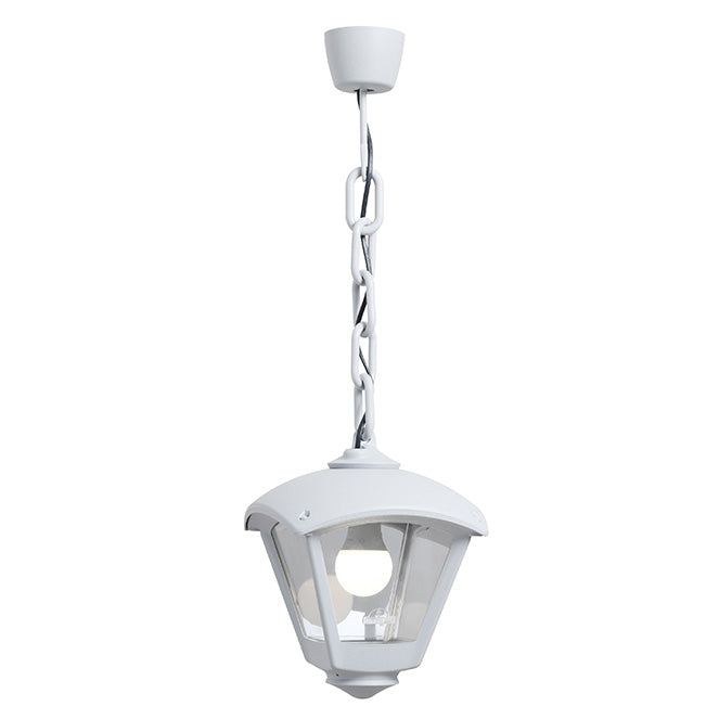Colgante Exterior ROBY FUMAGALLI Estanco IP55 Resina Blanca T20.125.000.WXE27