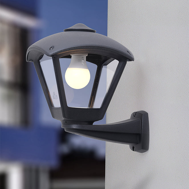 Aplique de Exterior Estanco DARIO 1xE27 IP55 Resina Negra Fumagalli - imagen 2 | Interlusa