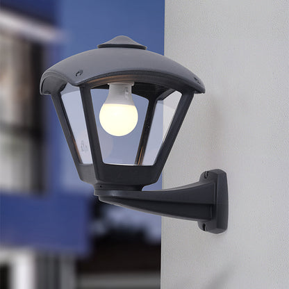 Aplique de Exterior Estanco DARIO 1xE27 IP55 Resina Negra Fumagalli - imagen 2 | Interlusa