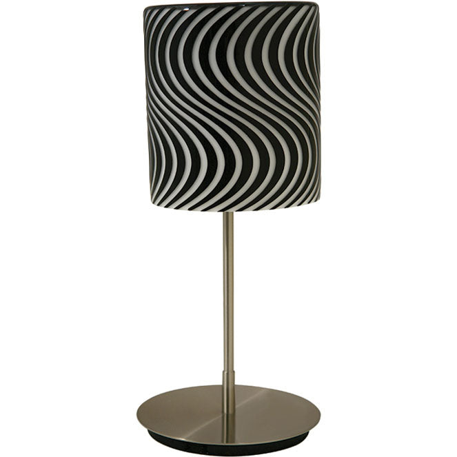 Sobremesa Diseño SILVANA LUMIT, lámpara de mesa en negro y blanco, referencia TB8230-1M PR