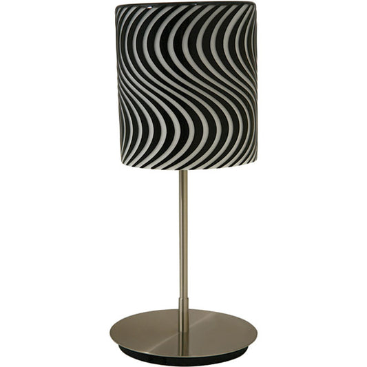 Sobremesa Diseño SILVANA LUMIT, lámpara de mesa en negro y blanco, referencia TB8230-1M PR