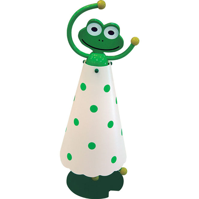 LUMIT SAPO Sobremesa Infantil Verde y Blanco, lámpara de noche para niños TS3741B
