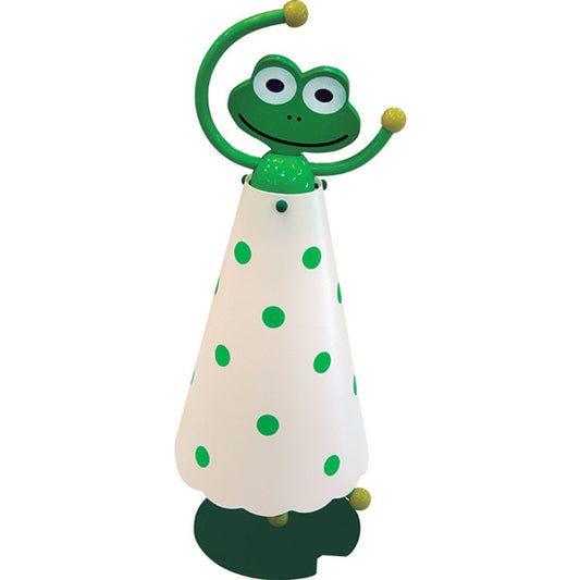LUMIT SAPO Sobremesa Infantil Verde y Blanco, lámpara de noche para niños TS3741B