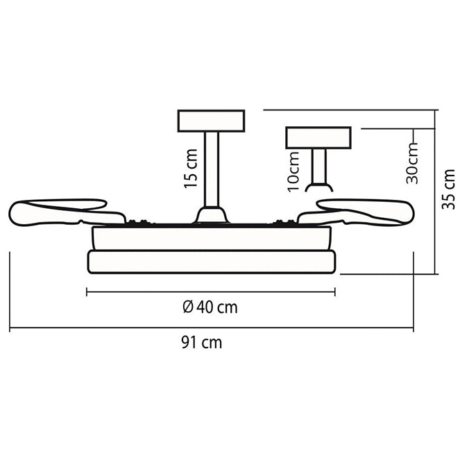 Ventilador de techo LED con motor DC y 6 velocidades para un ambiente confortable