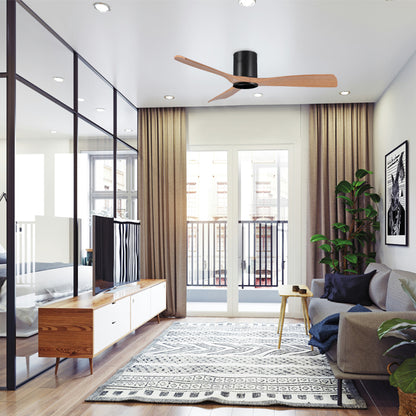 Detalles del Ventilador de Techo BELAIR Céfiro OFF V1020 BK/WO de Interlusa:  Diseño negro/haya, 3 aspas, 130cm de diámetro, motor DC silencioso, 6 velocidades, mando a distancia, modo verano/invierno, temporizador.  Encuéntralo en LUZGURÚ.
