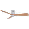 BELAIR V1020 WH/WO - Ventilador de Techo CÉFIRO OFF Blanco/Haya - LUZGURÚ