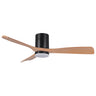 BELAIR V1021 BK/OAK - Ventilador de Techo CÉFIRO ON Negro/Roble con Luz LED - LUZGURÚ