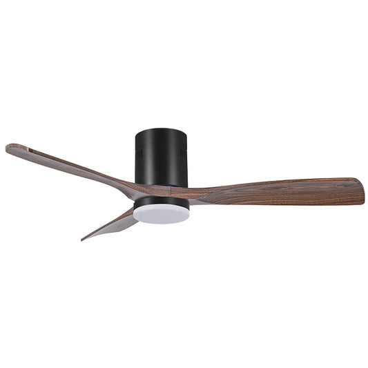 Ventilador de Techo con Luz Céphiro On 130 cm Negro y Roble Interlusa - vista principal | Interlusa