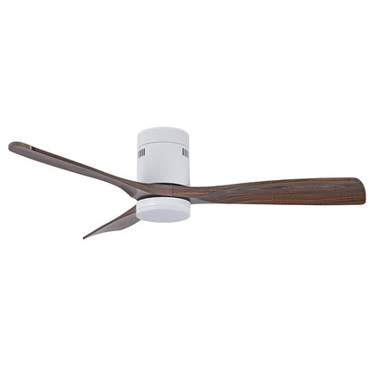 Ventilador de techo BELAIR CÉFIRO ON blanco/roble con luz LED integrada - LUZGURÚ