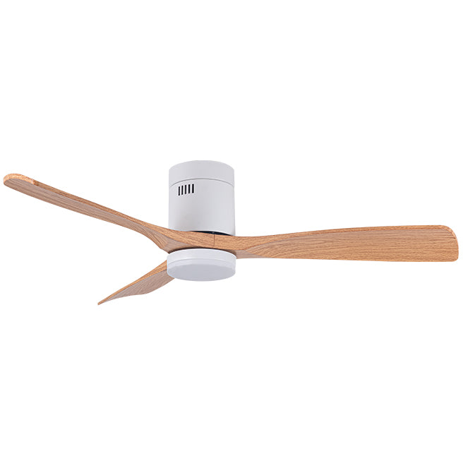 Ventilador de Techo BELAIR CÉFIRO ON Blanco/Haya con Luz LED - LUZGURÚ