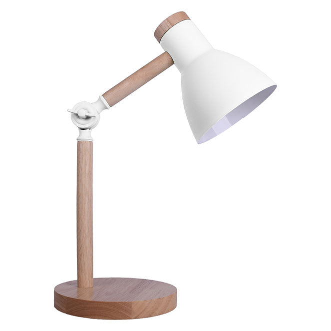 Flexo TEACHER fabricado en Metal color Blanco con detalles en Madera