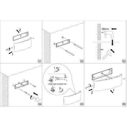Aplique exterior LED King con luz cálida 3000K activada