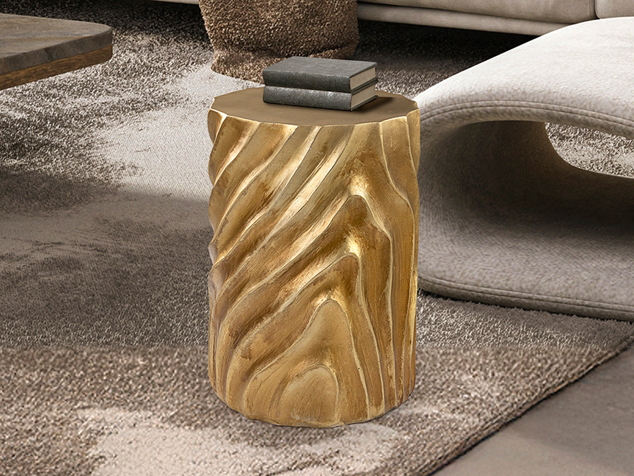 Mesa Auxiliar Dorada Torsa - Oro Patinado - Schuller - 409346 - Vista 1