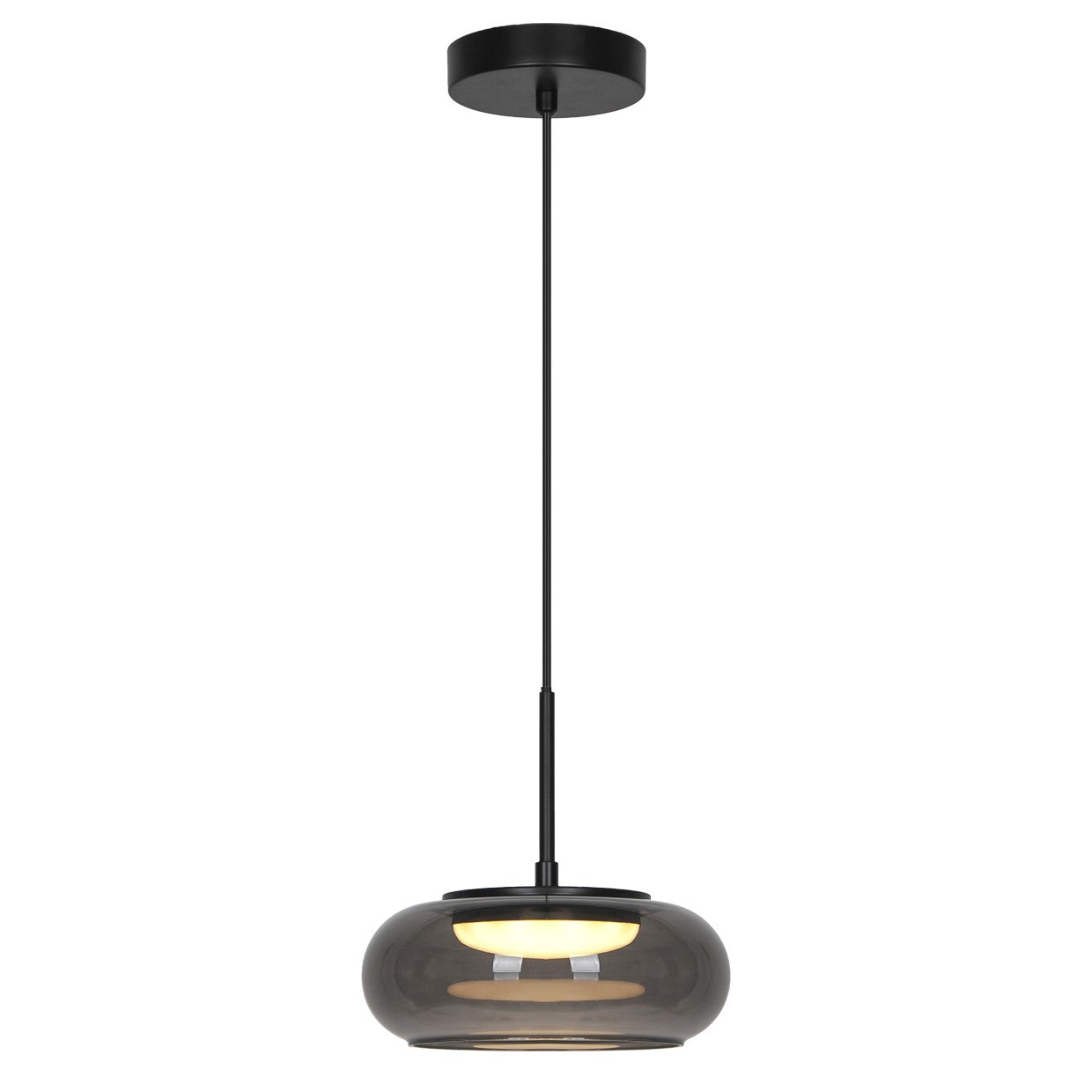 Colgante LED Cité negro fumé ALEMAR 9W 3000K - Vista principal