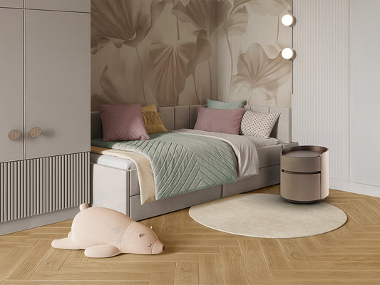 Mesita de Noche Cirze Beige Redonda - Schuller - 411752 - Vista 1