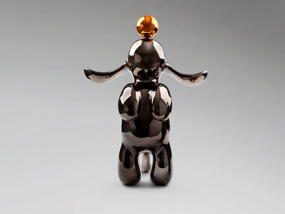 Figura Decorativa Conejo Gris/Naranja - Schuller - 302364 - Vista 6