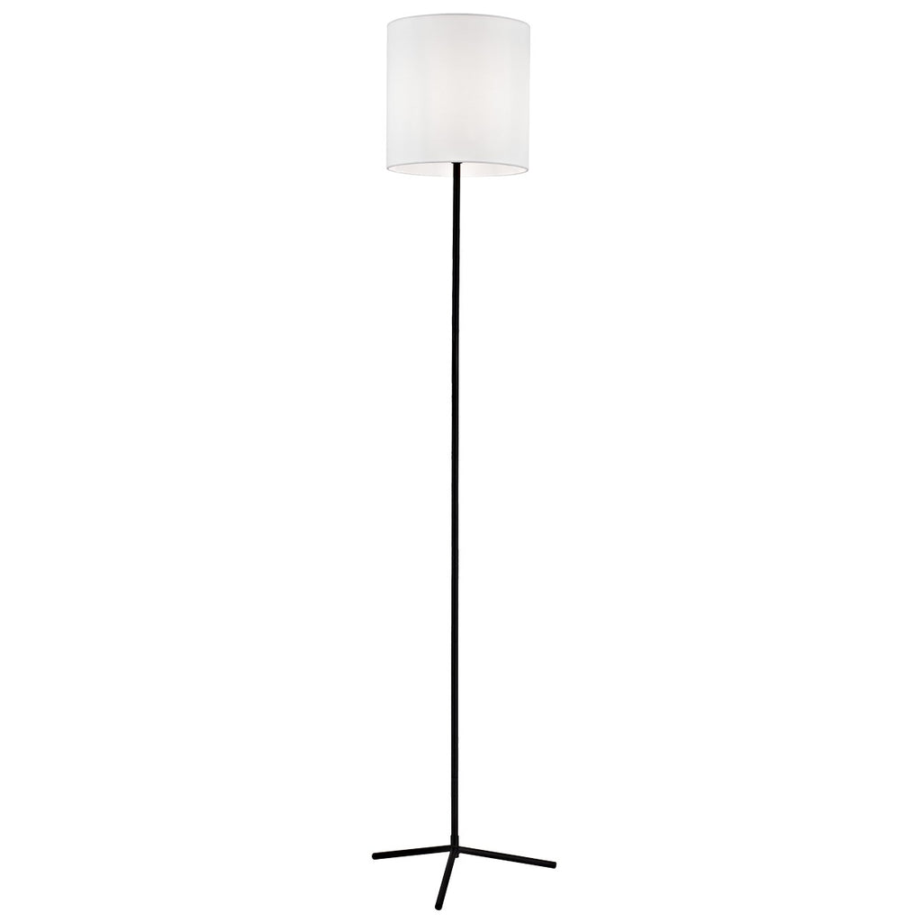 Pie de salón Clio negro ALEMAR con pantalla textil - Vista principal