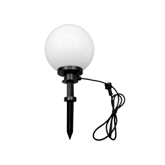 Pincho de Exterior Abanto 51,5 cm Tulipa Esférica Negro Fabrilamp - vista principal | Fabrilamp / Abrila · Ref. 233672009