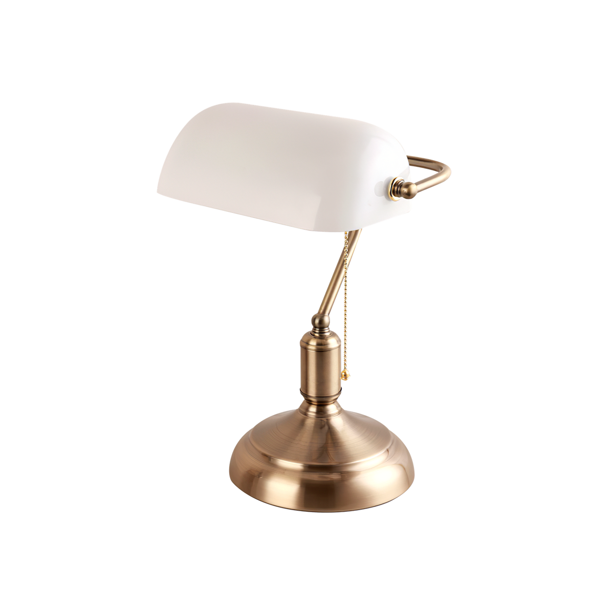 Flexo de Sobremesa Abogado 1xE27 Cuero y Blanco Fabrilamp - vista principal | Fabrilamp / Abrila · Ref. 159471001