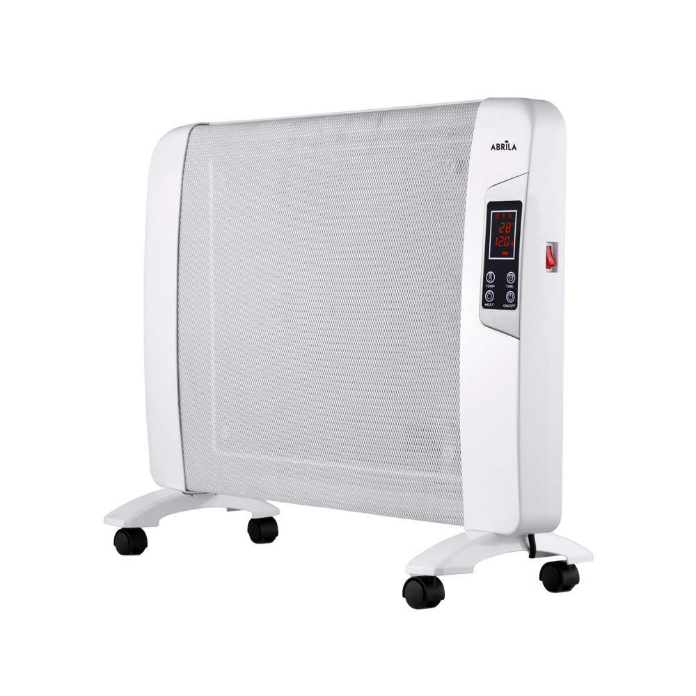 Radiador de Mica Abrigo 2000 W Blanco con Mando y Temporizador Fabrilamp