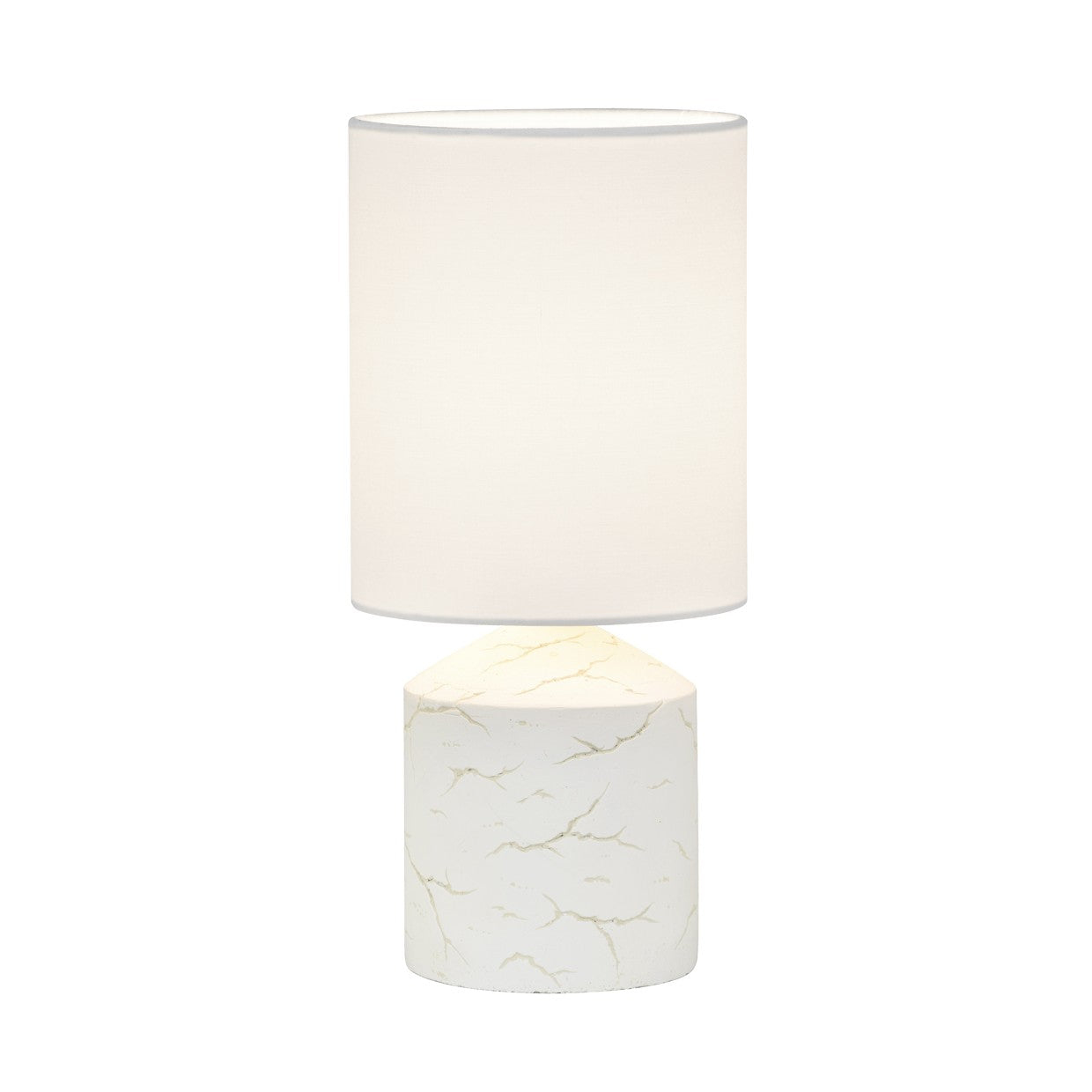 Lámpara sobremesa Kitsu blanca ALEMAR con pantalla tela - Vista principal