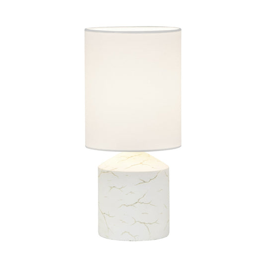 Lámpara sobremesa Kitsu blanca ALEMAR con pantalla tela - Vista principal