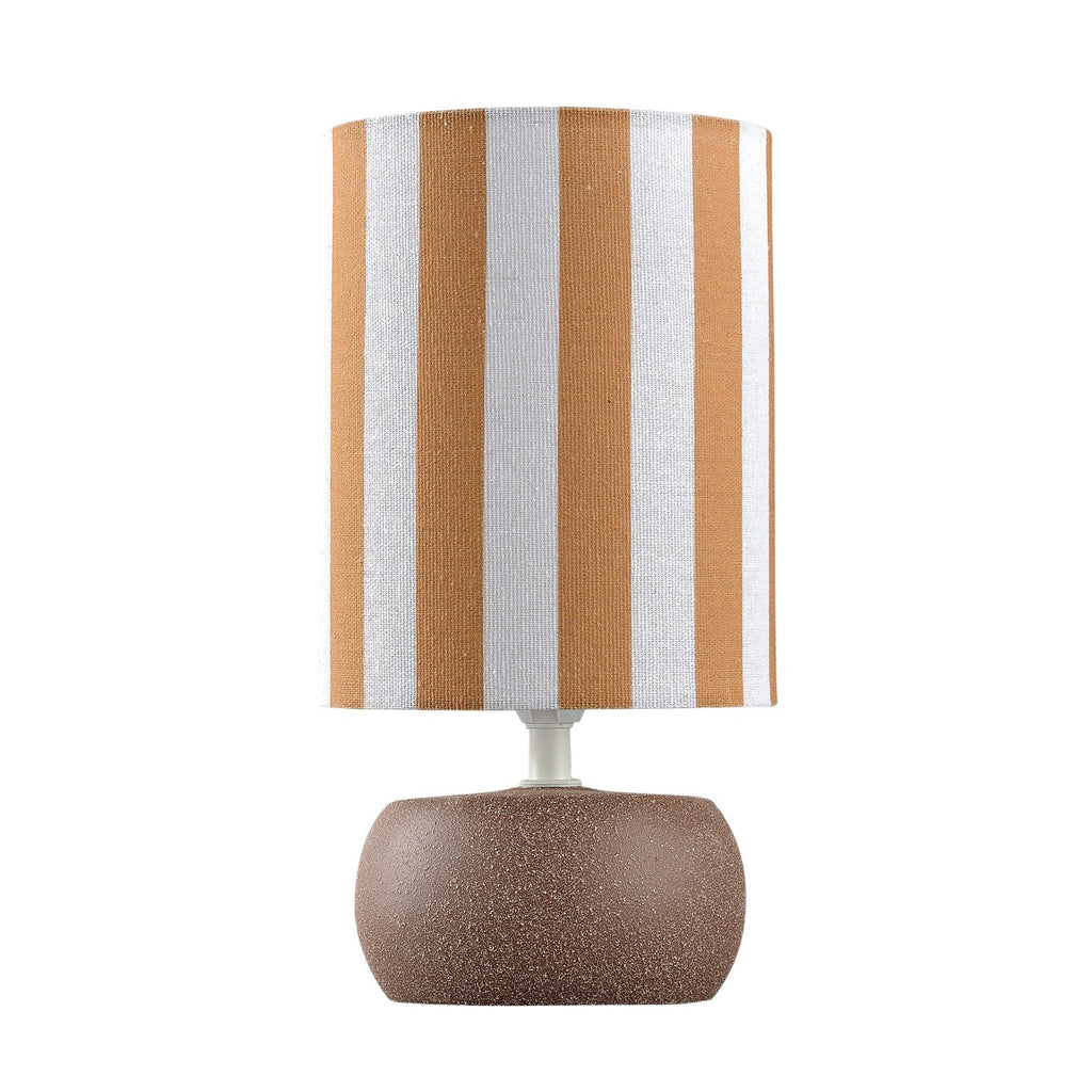 Lámpara sobremesa Berly marrón ALEMAR con pantalla de tela - Vista principal