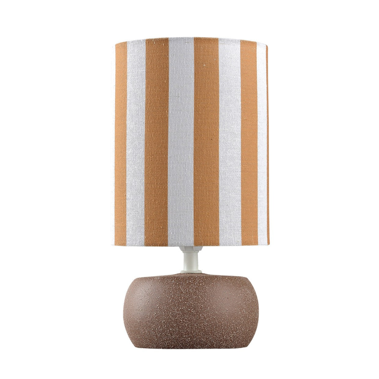 Lámpara sobremesa Berly marrón ALEMAR con pantalla de tela - Vista principal