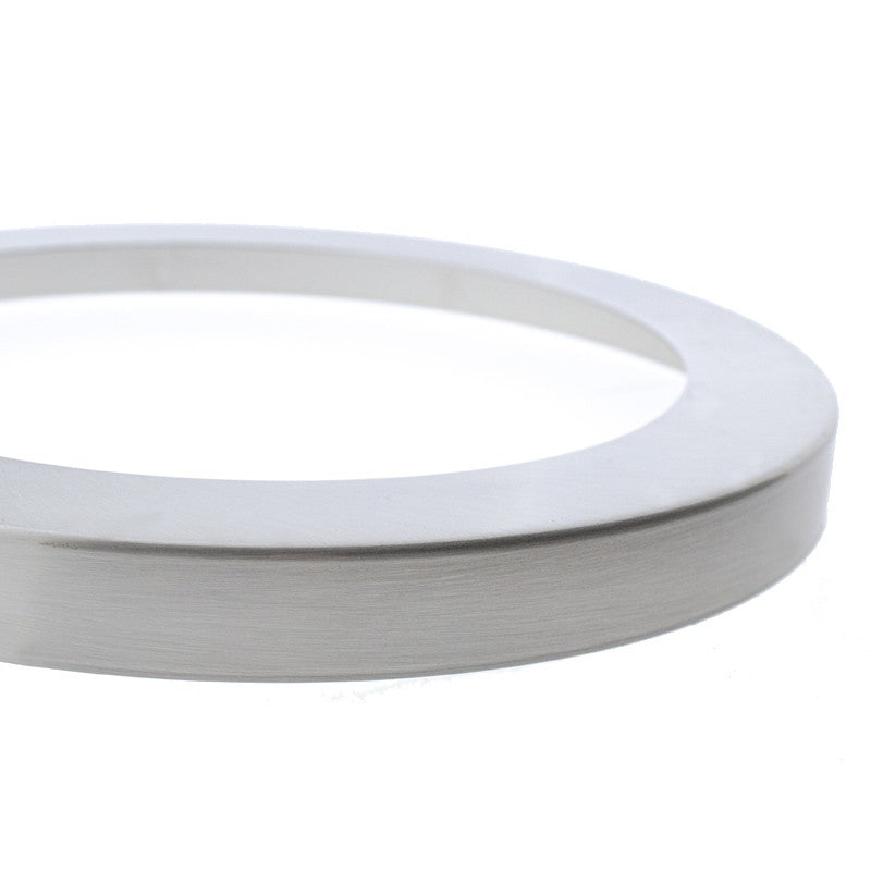 Aro Gave fabricado en Metal color Níquel, accesorio para downlight