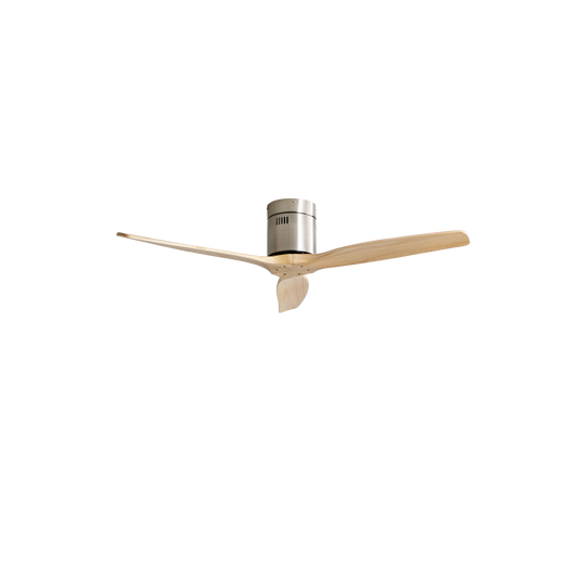 Ventilador de Techo Aguilón Níquel / Haya – vista principal · Ref. 128290342