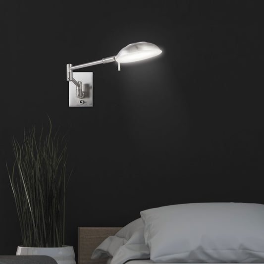 Aplique moderno Kento NIQUEL SATINADO – vista 2 · Ref. 10767