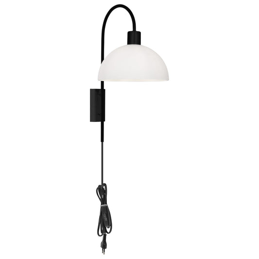Aplique moderno Belos NEGRO/OPAL – vista principal · Ref. 11249