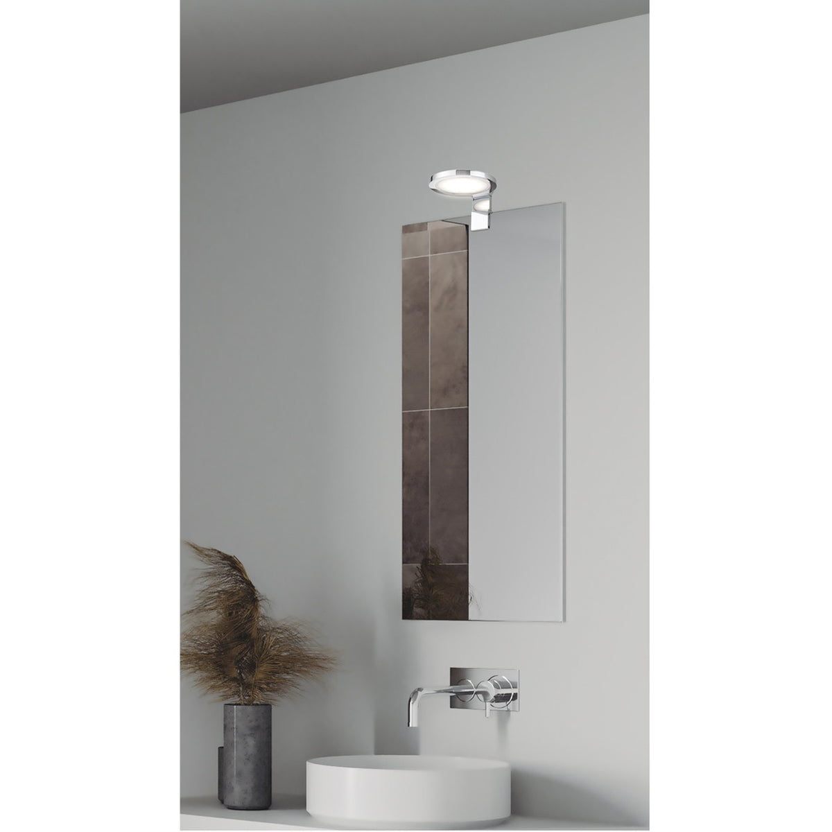 Aplique moderno Tinao CROMO – vista 2 · Ref. 11010