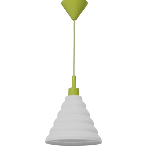 Colgante Infantil Piramide Blanco / Pistacho – vista principal · Ref. 10064
