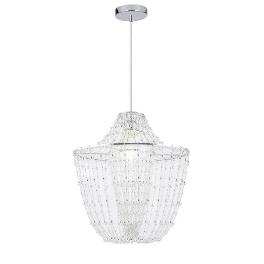 Colgante Moderno Tebas CROMO – vista principal · Ref. 10738