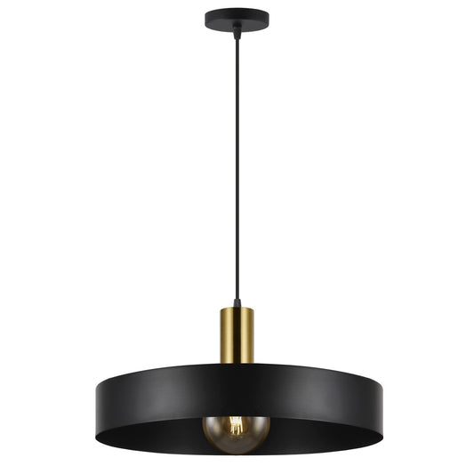 Colgante Moderno Uma NEGRO/LATÓN – vista principal · Ref. 11301