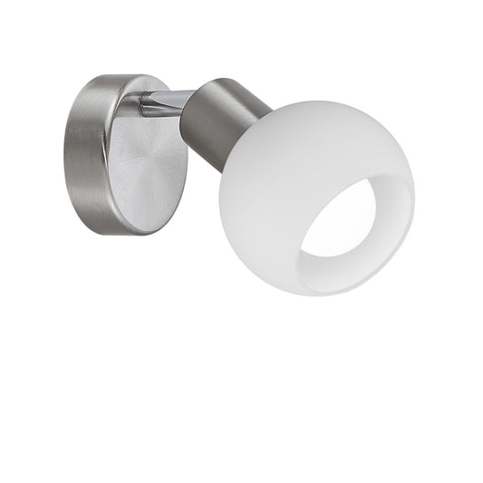 Foco Opal Níquel Satinado – vista principal · Ref. 10439
