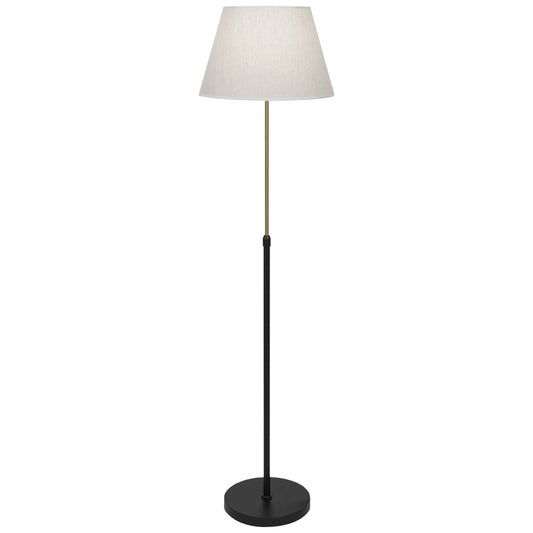 Pie Salón moderno Kendal NEGRO/LATÓN/BEIG – vista principal · Ref. 11392