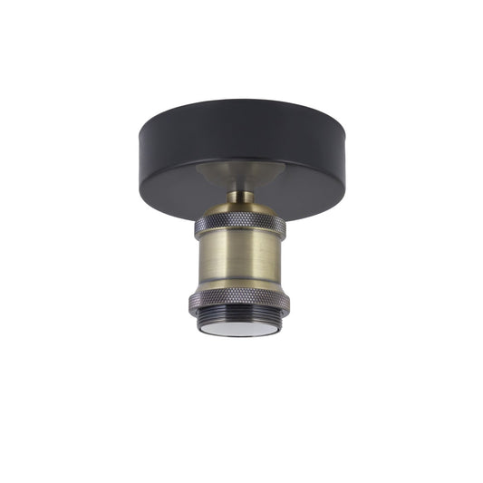 Plafón Moderno Bombilla Barolo NEGRO – vista principal · Ref. 60268