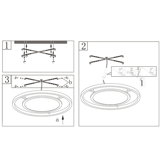 Plafón Moderno LED Aurea BLANCO – vista 2 · Ref. 11473