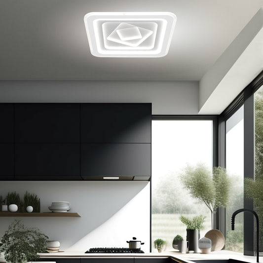 Plafón Moderno LED Rado BLANCO – vista 2 · Ref. 11504