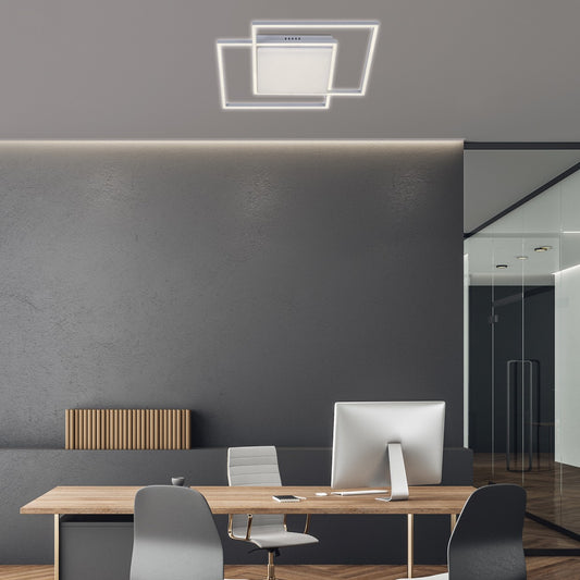 Plafón Moderno LED Tonga BLANCO – vista 2 · Ref. 11466