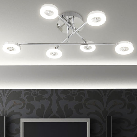 Plafón Moderno LED Natal CROMO – vista 2 · Ref. 10508