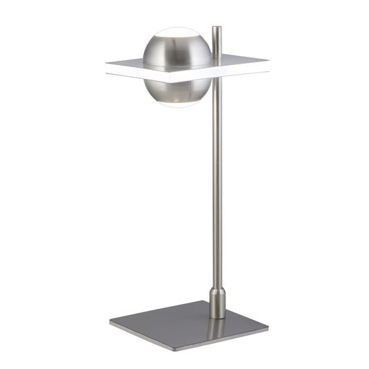 Sobremesa moderno Fanton NIQUEL SATINADO – vista principal · Ref. 60216