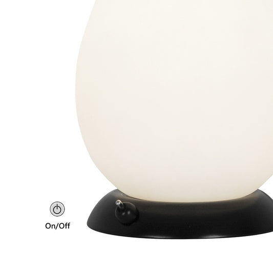 Sobremesa moderno Tales NEGRO/OPAL – vista 2 · Ref. 11264