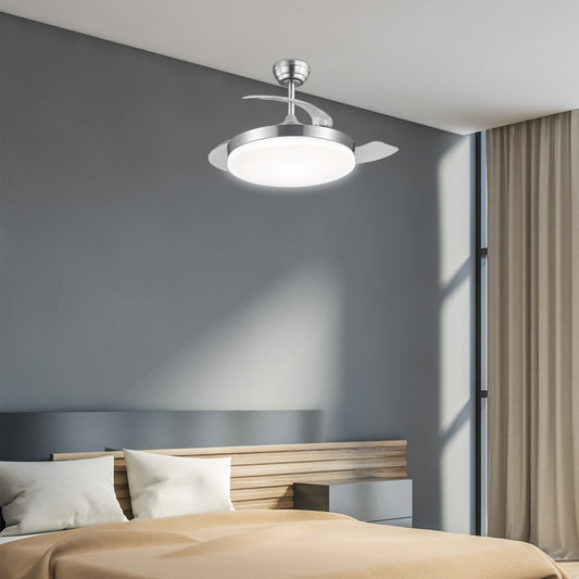 Ventilador de Techo Mini malta Níquel – vista 2 · Ref. 11529
