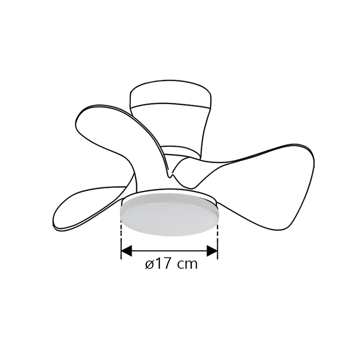 Ventilador de Techo Siux Blanco – vista 10 · Ref. 11536