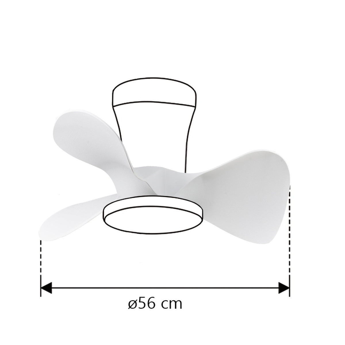 Ventilador de Techo Siux Blanco – vista 12 · Ref. 11536