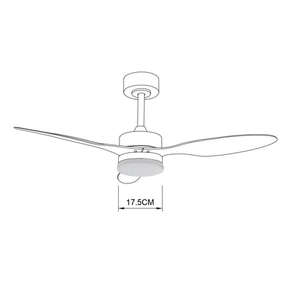 Ventilador de Techo Valcano Blanco – vista 10 · Ref. 11540